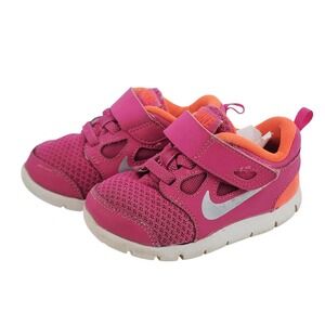 Nike Free 5.0 Toddler Girls Pink Orange Sneakers‎ 580595-600 Size 6C